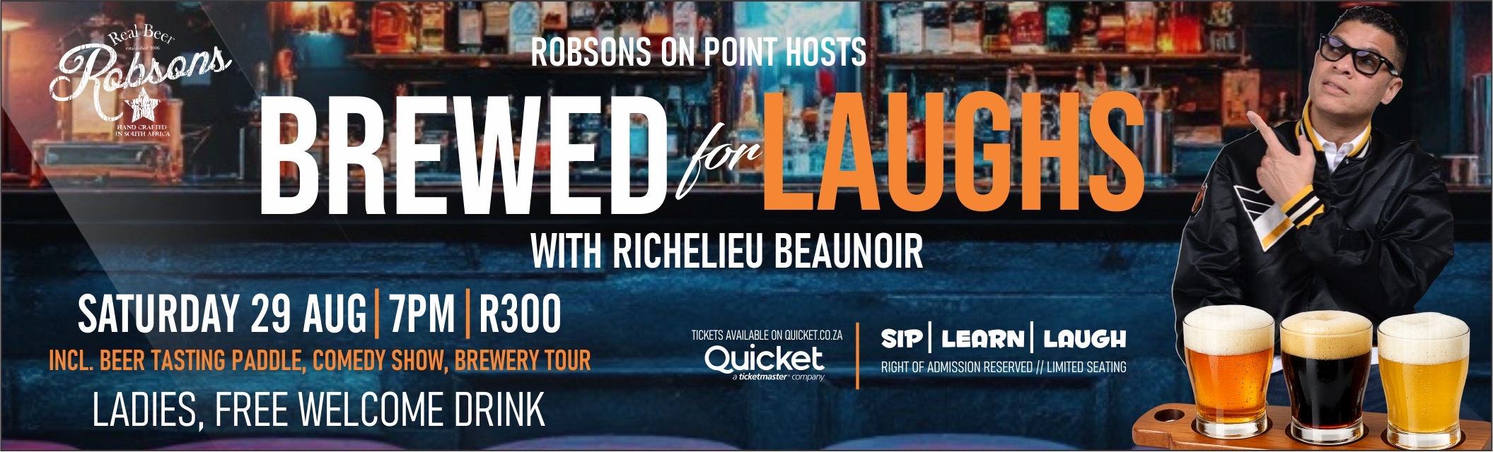 Brewed  For Laughs with Richelieu B