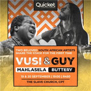 Vusi Mahlasela & Guy Buttery live at The Slave Church, CPT