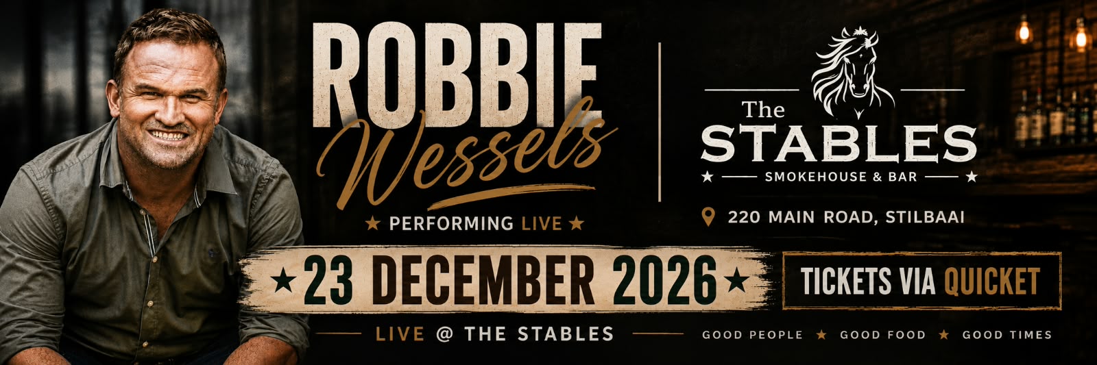 Robbie Wessels Live @ The Stables Stilbaai