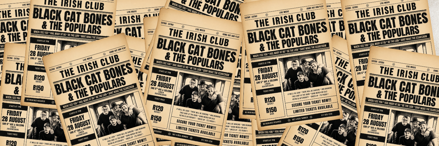 The Black Cat Bones & The Populars Live at The Irish