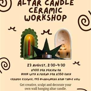 Altar Candle Ceramic Workshop