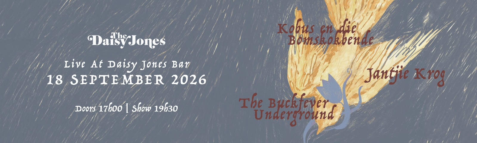 Buckfever Underground | Jantjie Krog | Kobus en die Bomskokbende by Daisy Jones