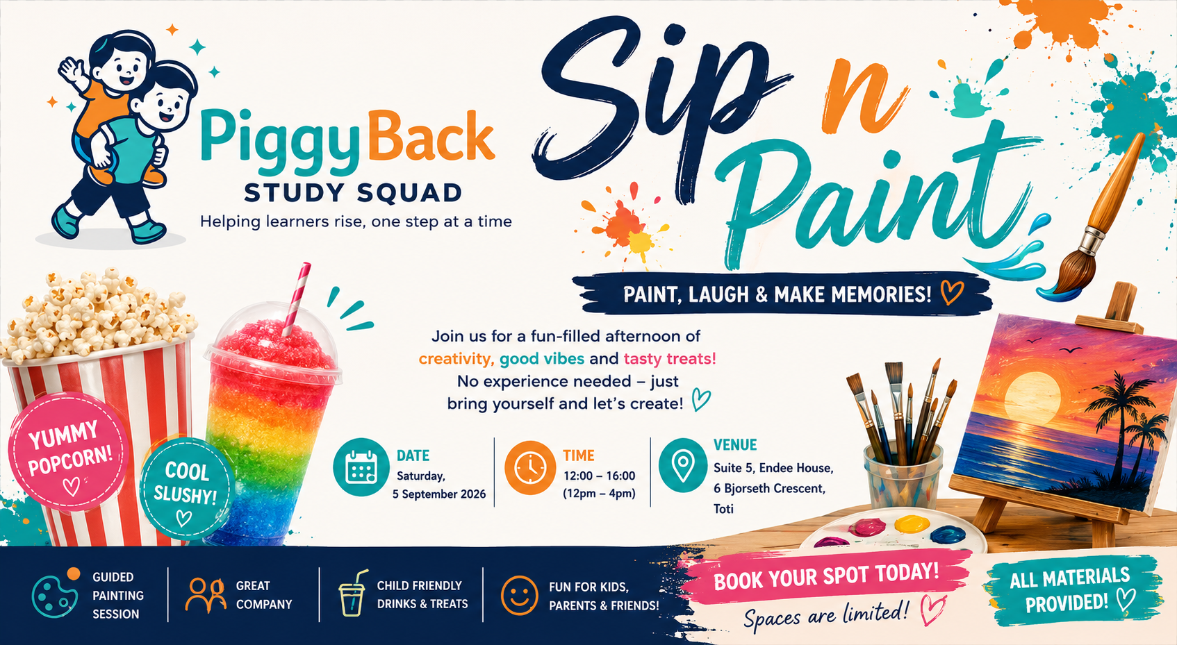 PiggyBack - Sip n' Paint Fun Day