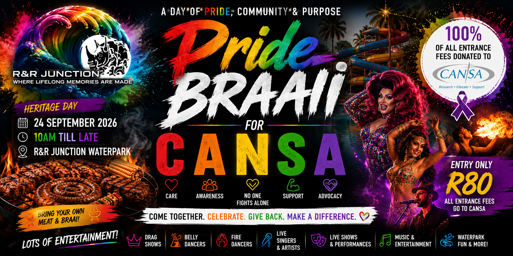 PRIDE braai for CANSA
