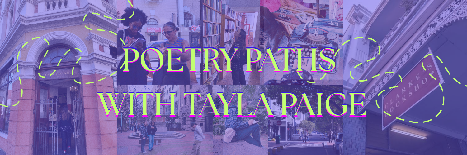 A GENERATIVE CITY POETRY WALKSHOP FOR THE CURIOUS IN CAPE TOWN