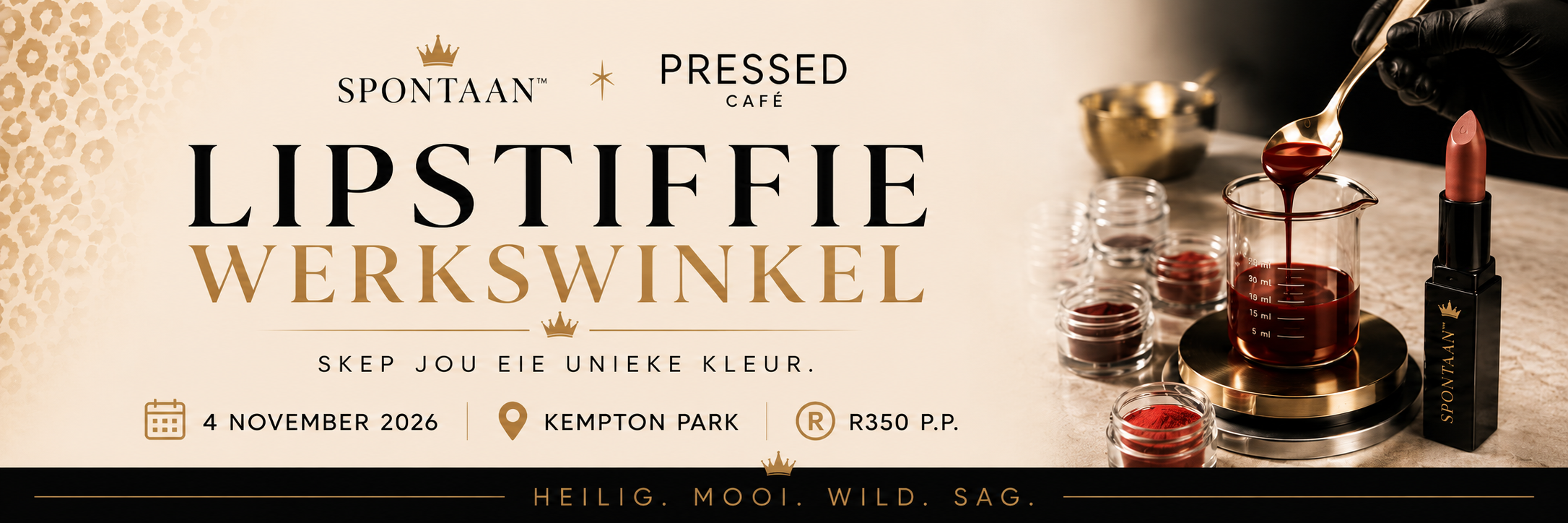 Spontaan Lipstiffie Werkswinkel @ Pressed Café | 4 November 2026