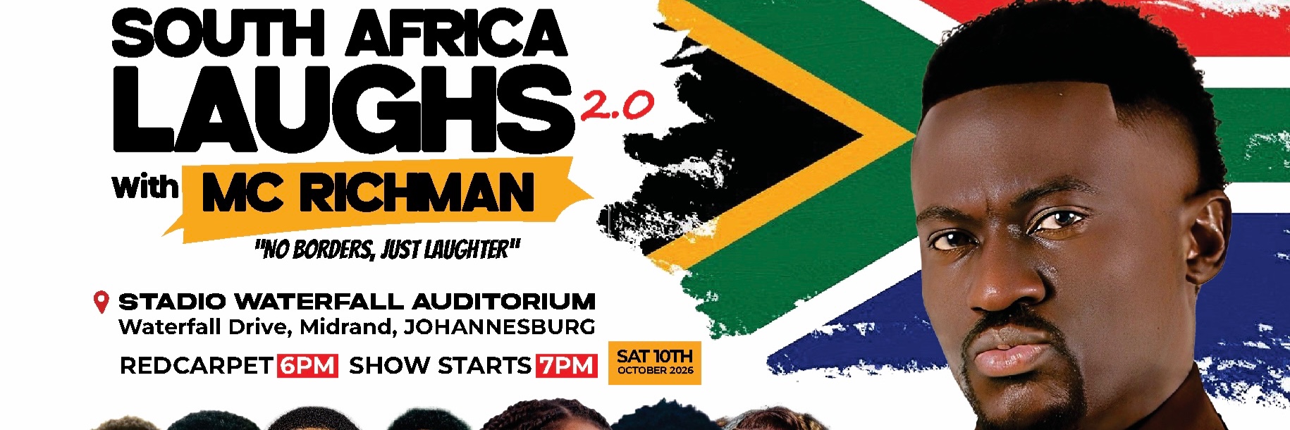 South Africa Laughs 2:0 with MC Richman in Johannesburg