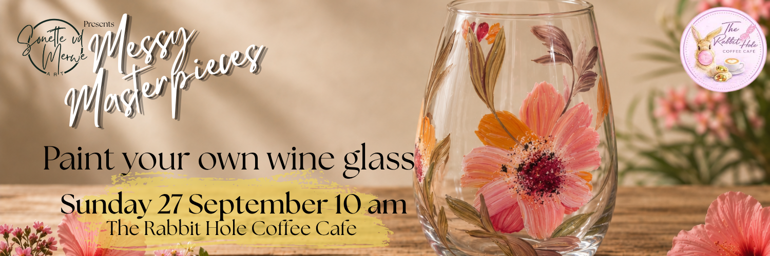 Messy Masterpieces Paint & Sip @ The Rabbit Hole Coffee Cafe