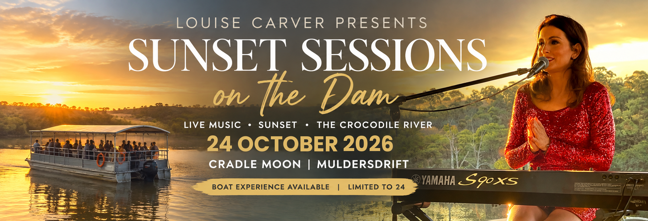 Louise Carver Presents Sunset Sessions On The Dam