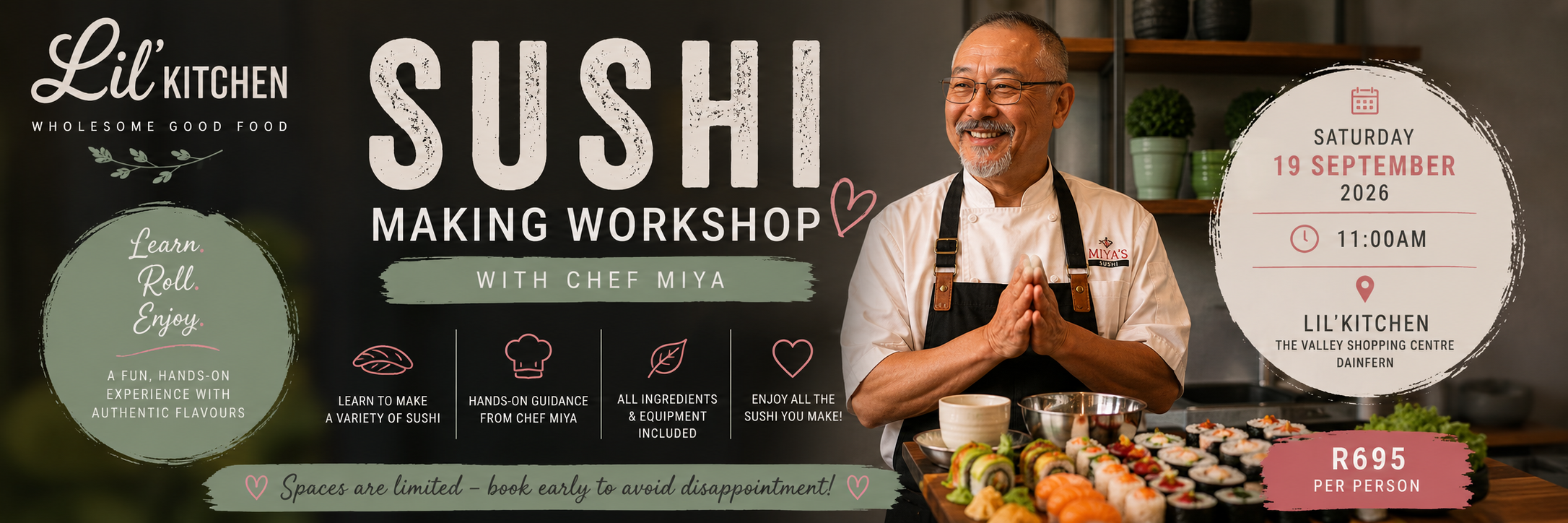 Sushi Making Workshop with Chef Miya | Lil’Kitchen