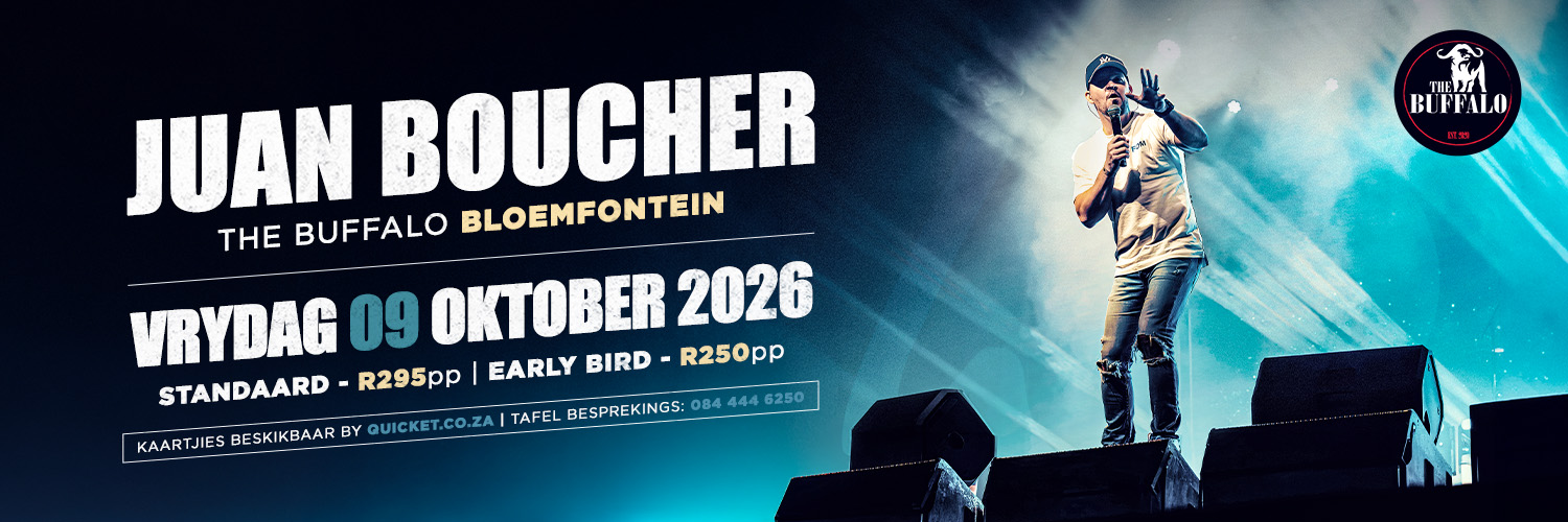 JUAN BOUCHER @ THE BUFFALO, BLOEMFONTEIN