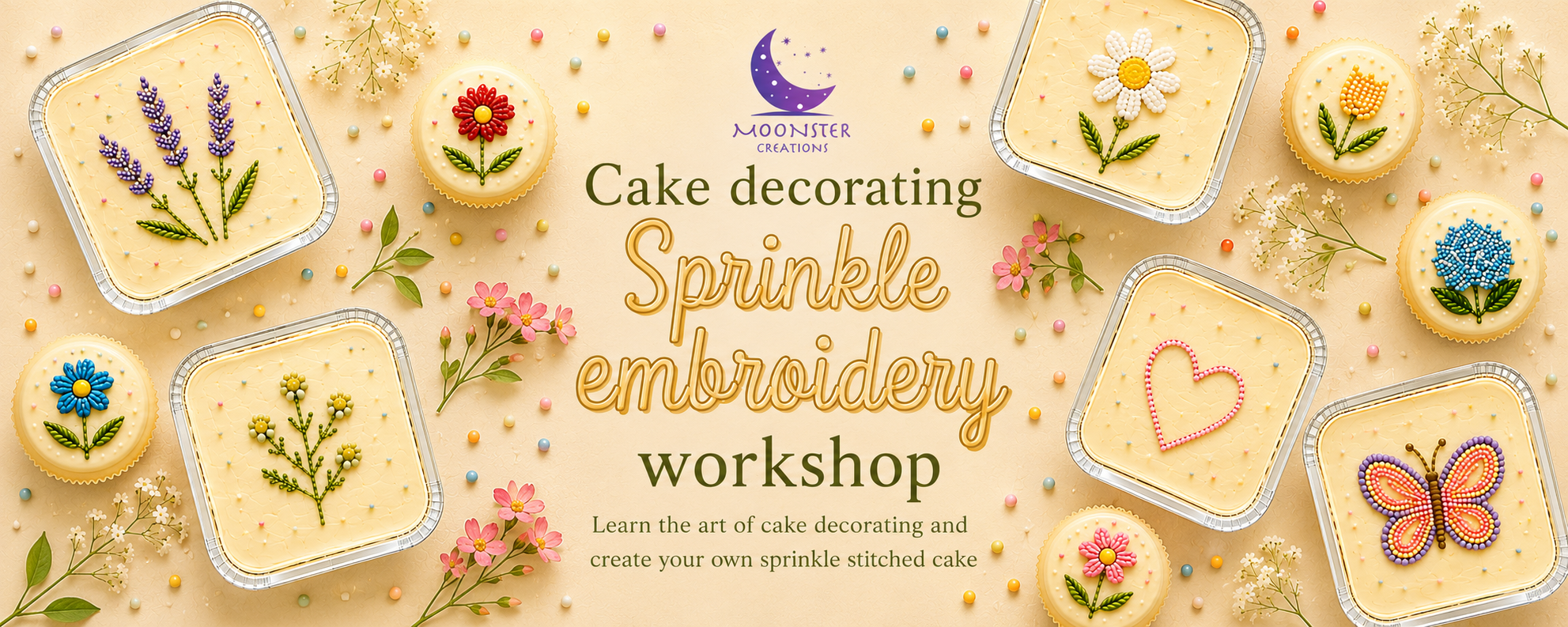 Cake decorating - Sprinkle embroidery workshop