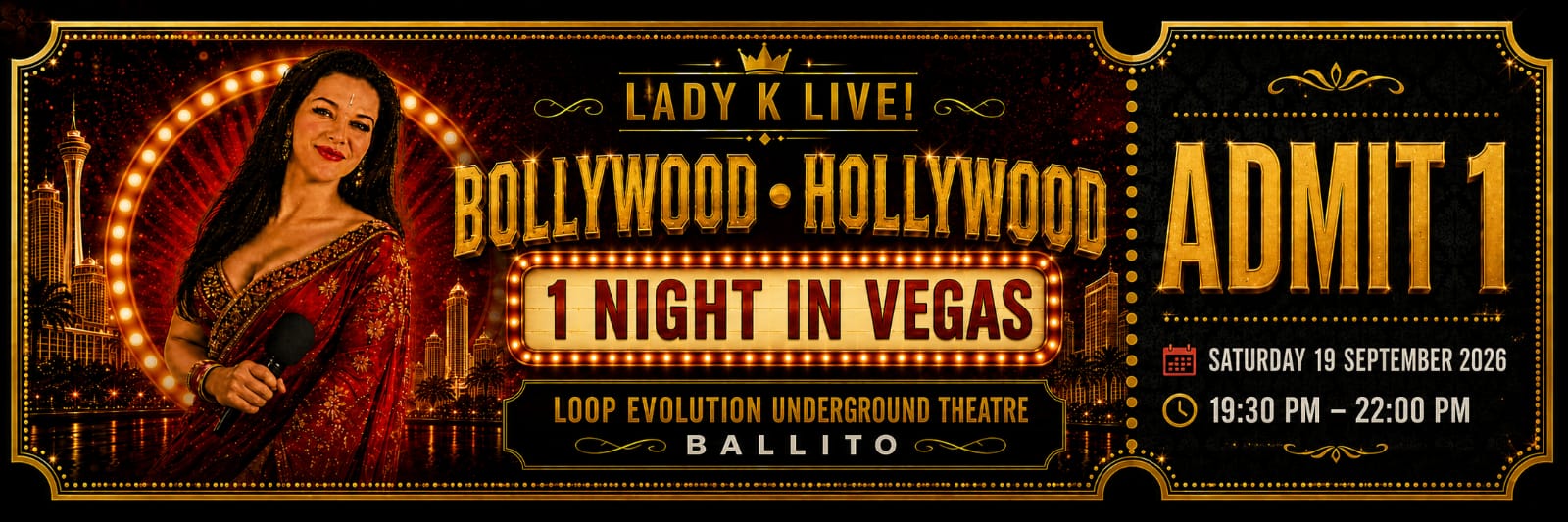 LADY K LIVE! — BOLLYWOOD HOLLYWOOD: 1 NIGHT IN VEGAS