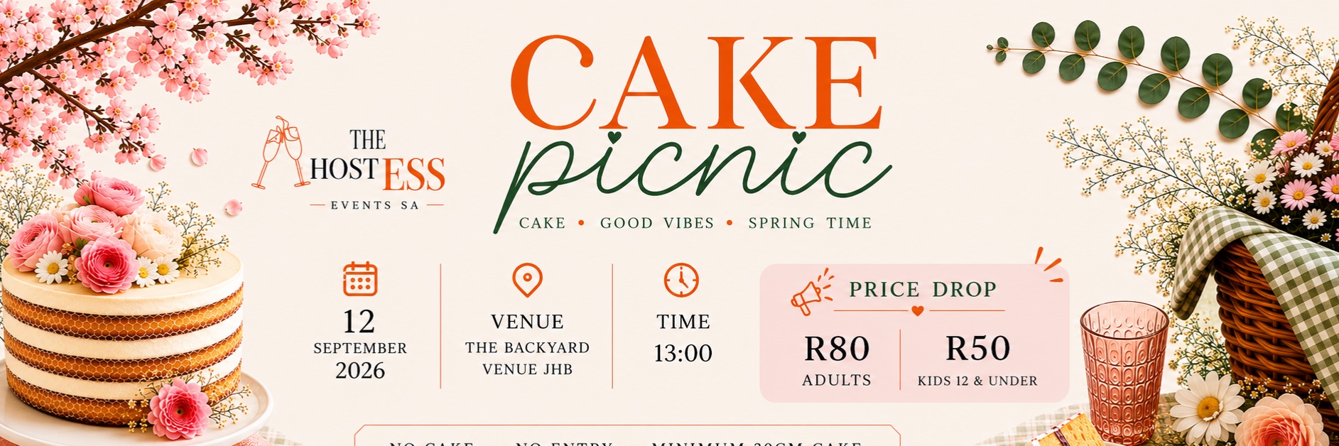 Cake Picnic - The Hostess Events SA