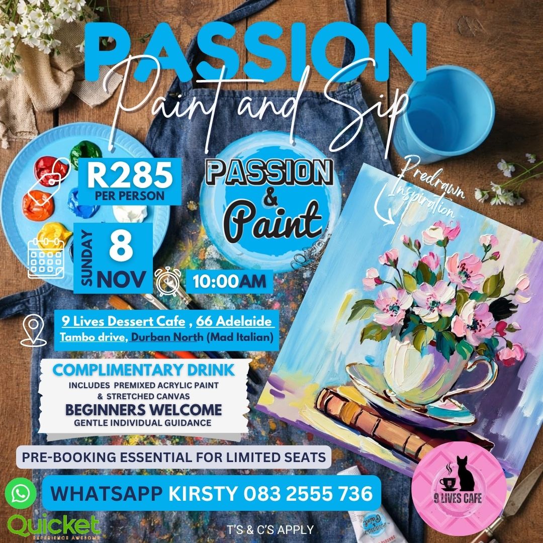 Passion Paint and Sip - Book and Blossom