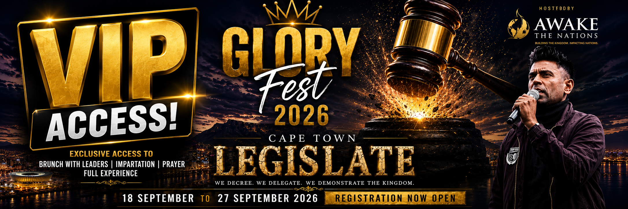 GLORYFEST LEGISLATE VIP ACCESS