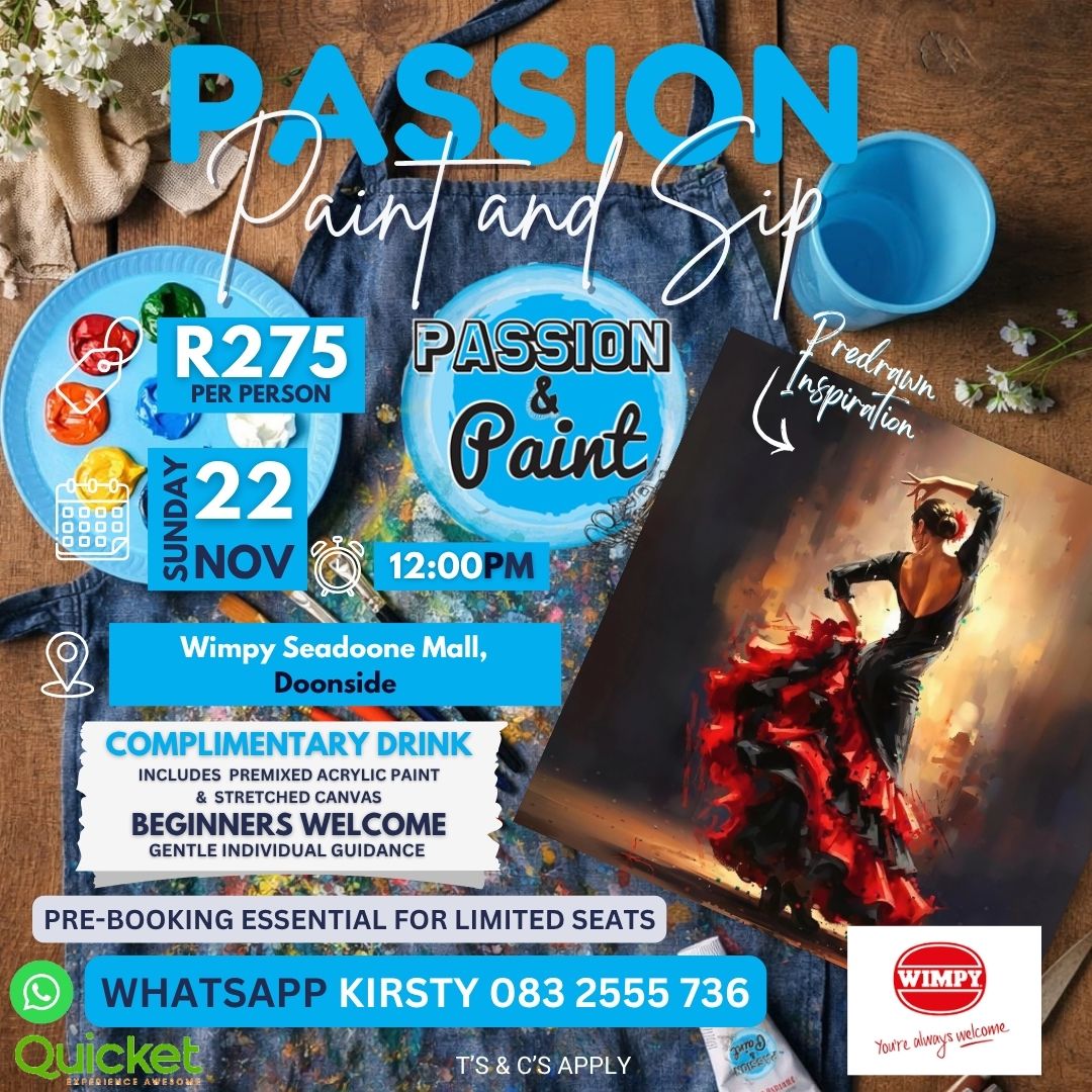 Passion Paint and Sip - Flamenco Dancer