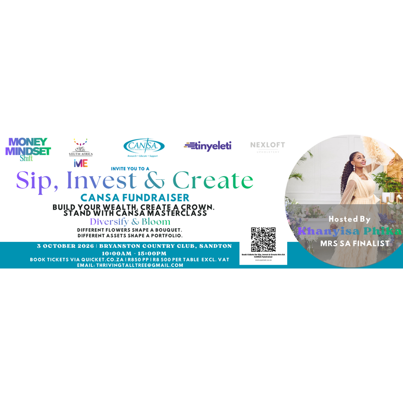 Sip, Invest & Create Mrs SA CANSA Fundraiser
