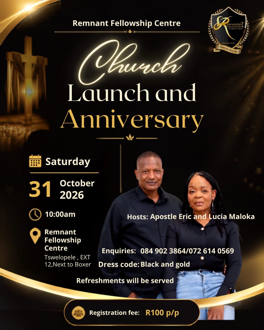 Remnant Fellowship-Launch and Anniversary