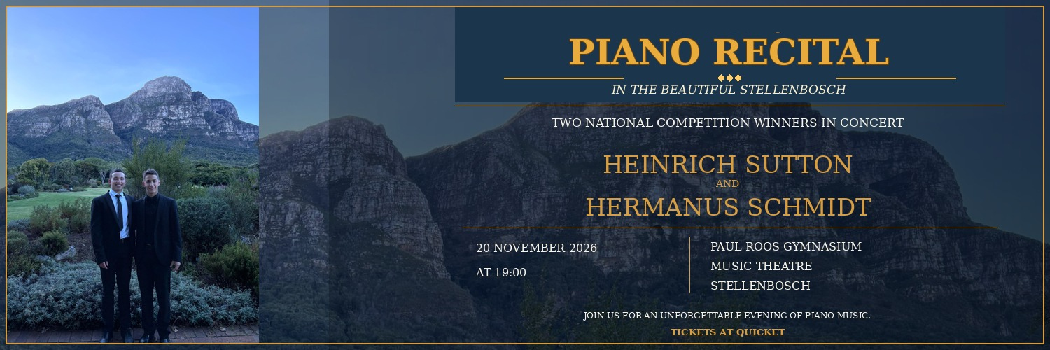 Piano Recital of Heinrich and Hermanus