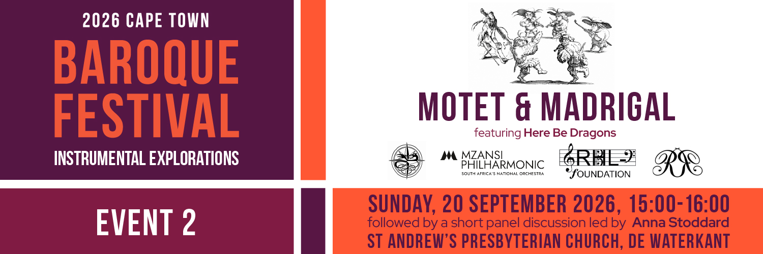 Motet & Madrigal (2026 Cape Town Baroque Festival - EVENT 2)