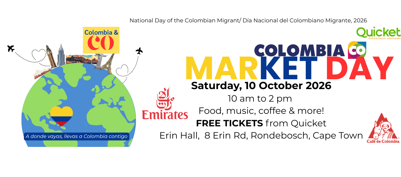 Colombia Day Market - Saturday 10 October 2026 from 10 am to 2 pm