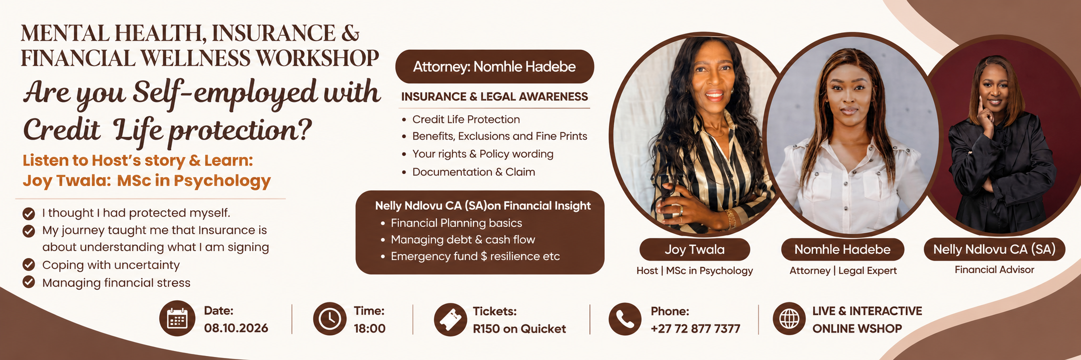 Credit Life Insurance, Financial and Mental Health AWARENESS