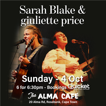 Sarah Blake & giuliette price poster