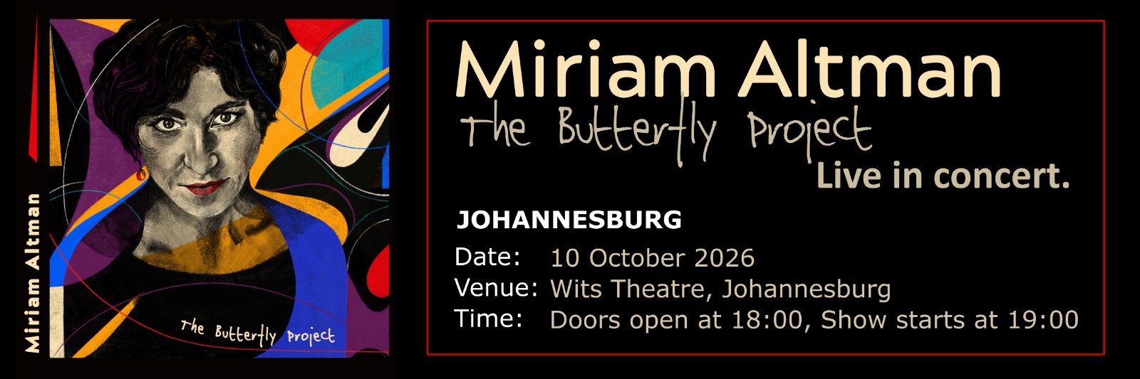 Miriam Altman - The Butterfly Project Live in Johannesburg