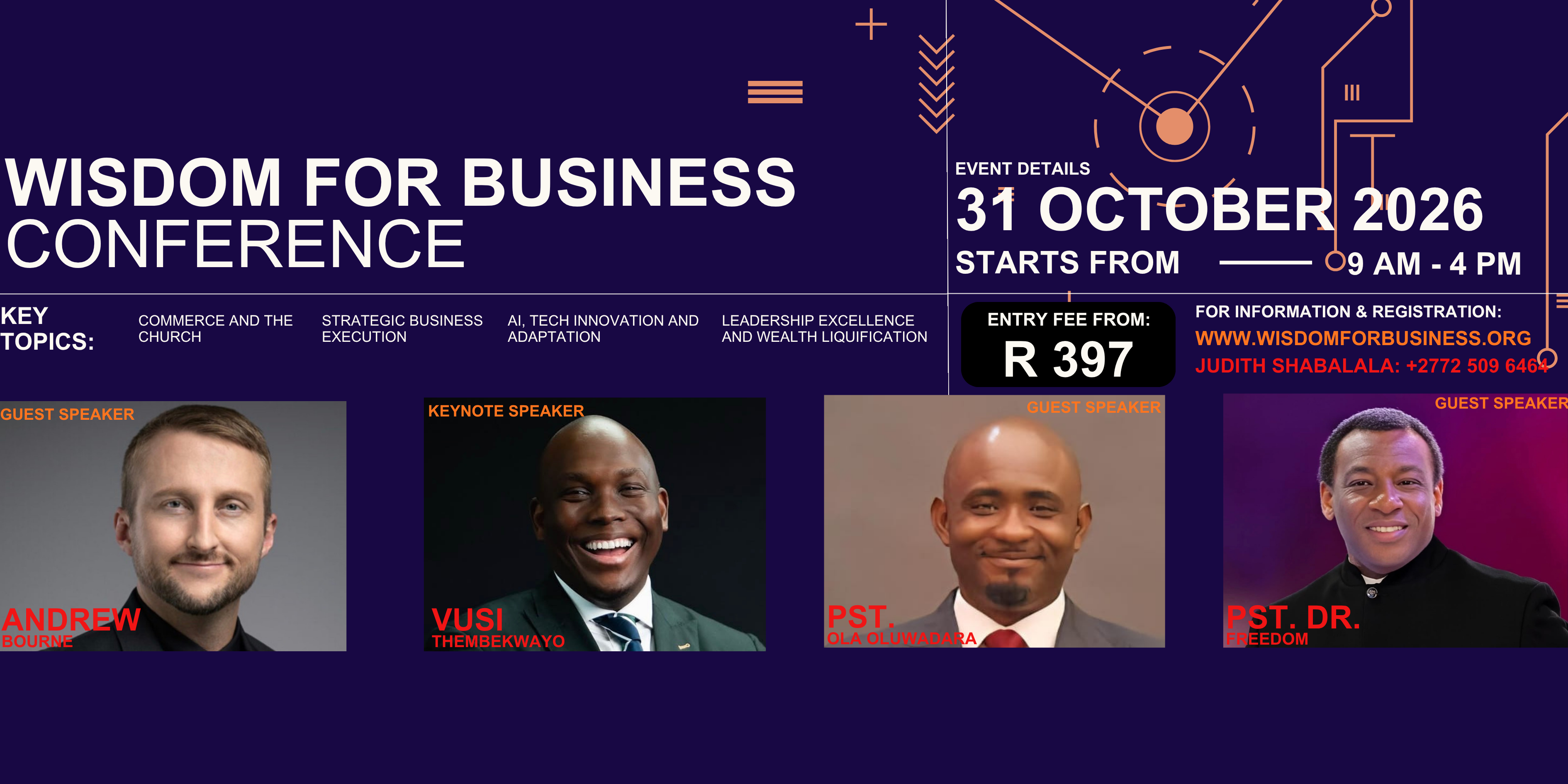 INAUGUARAL WISDOM FOR BUSINESS CONFERENCE