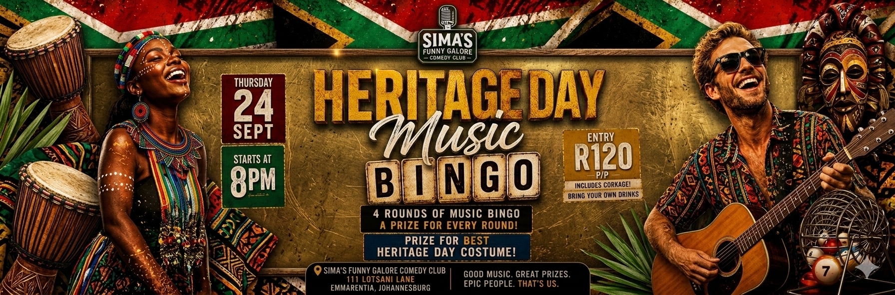 Heritage Day Music Bingo: Things to do on Heritage Day in Johannesburg