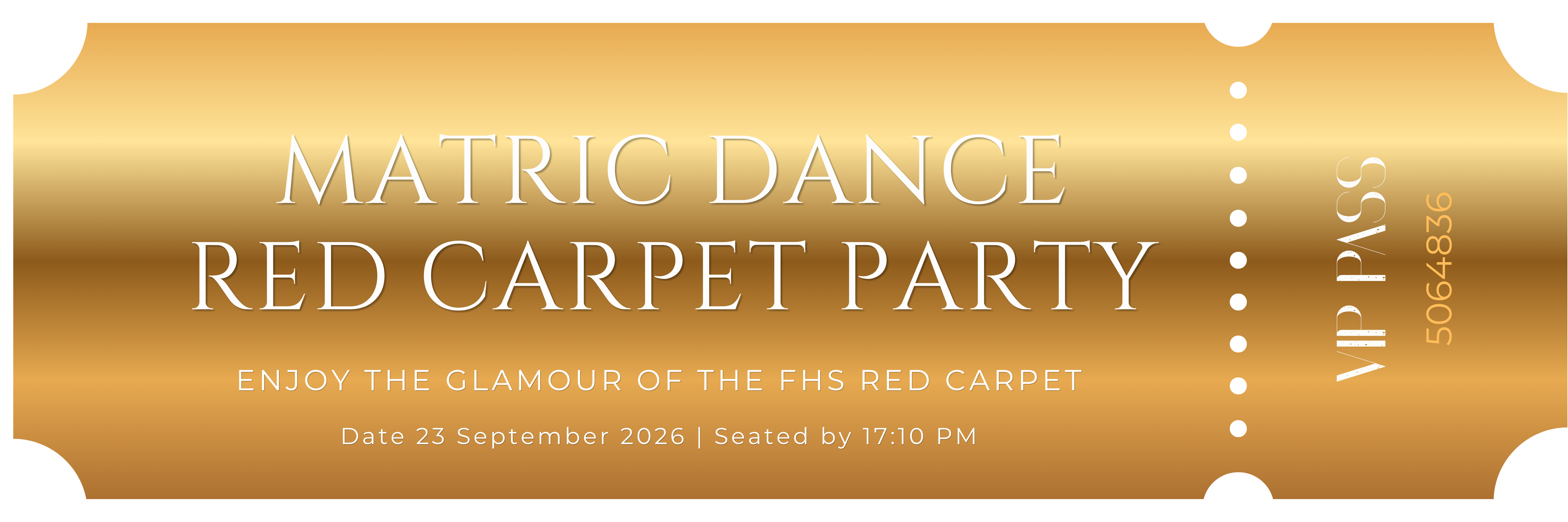 Matric Dance Entrance
