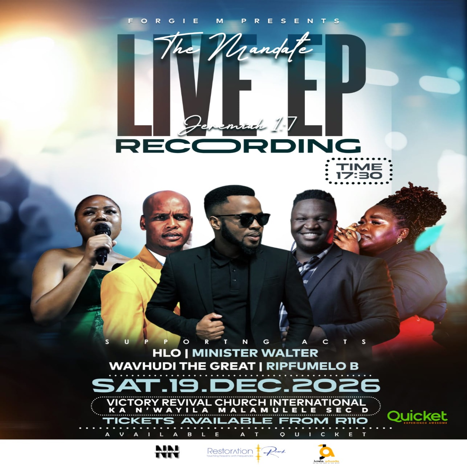 The Mandate Live EP Recording with Forgie M