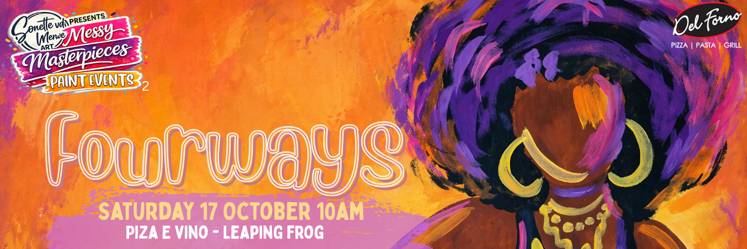 Messy Masterpieces Paint & Sip @ Piza E Vino Leaping frog