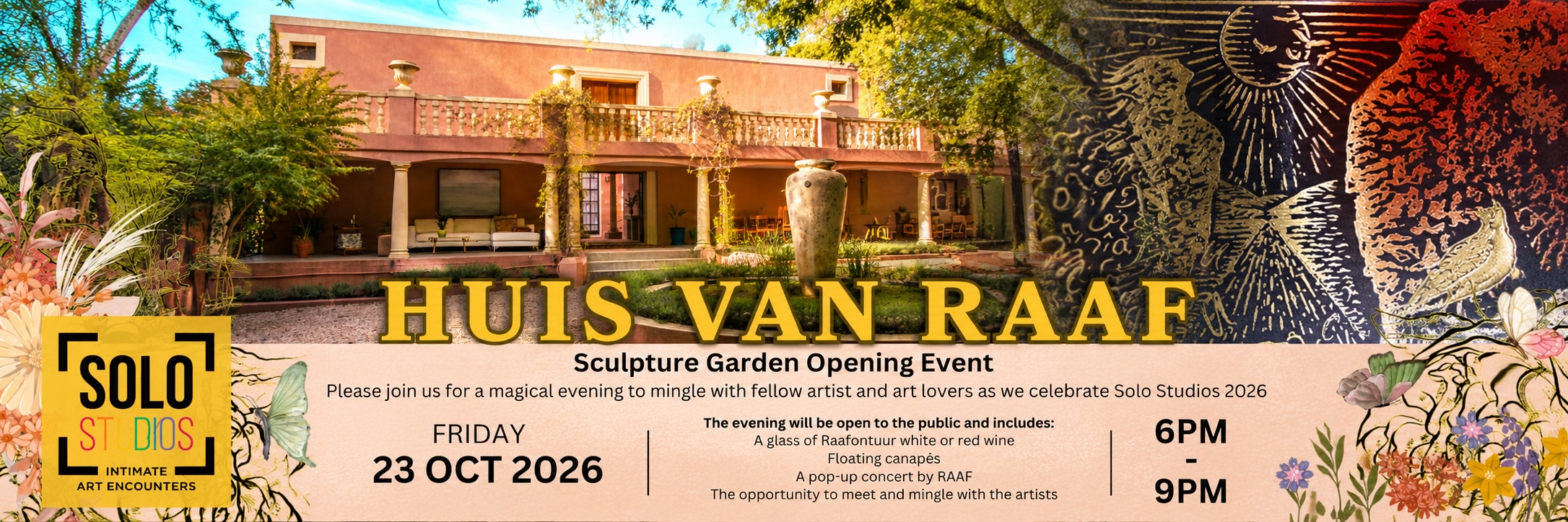 Huis van RAAF Sculpture Garden Opening Event