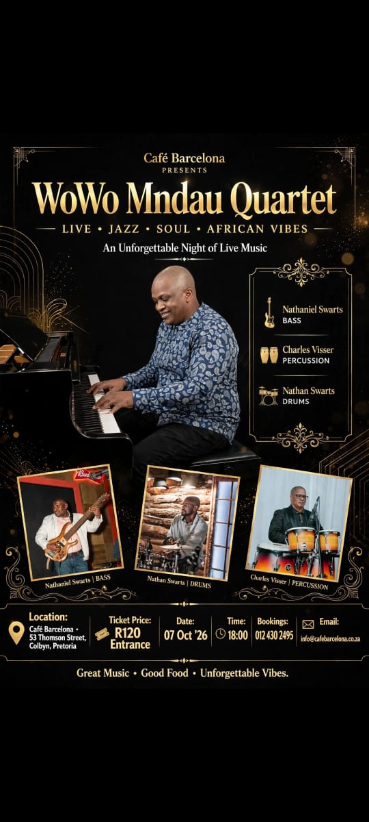 Cafe Barcelona presents: Wowo Mndau Quartet