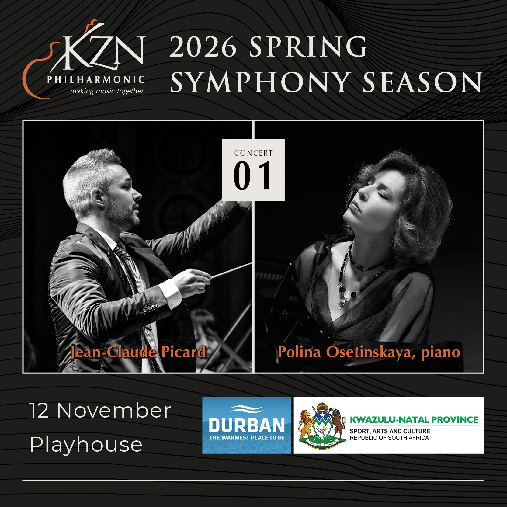 KZN Philharmonic Orchestra 2026 Spring Symphony Season Concert 1