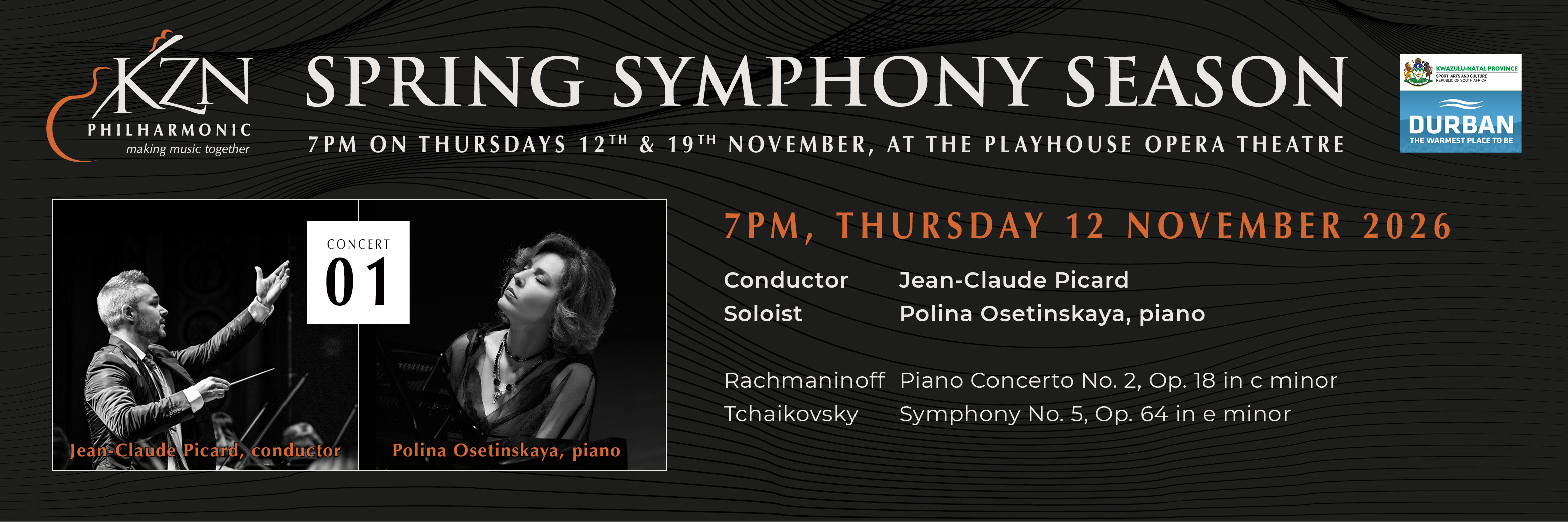 KZN Philharmonic Orchestra 2026 Spring Symphony Season Concert 1
