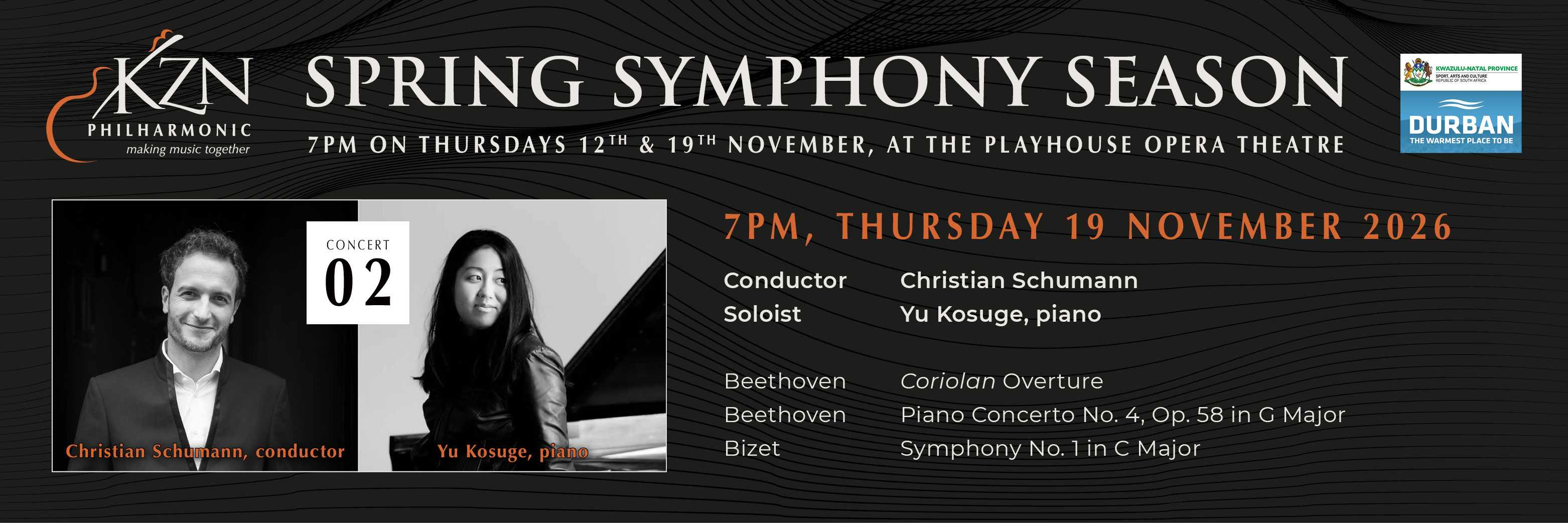 KZN Philharmonic Orchestra 2026 Spring Symphony Season Concert 2