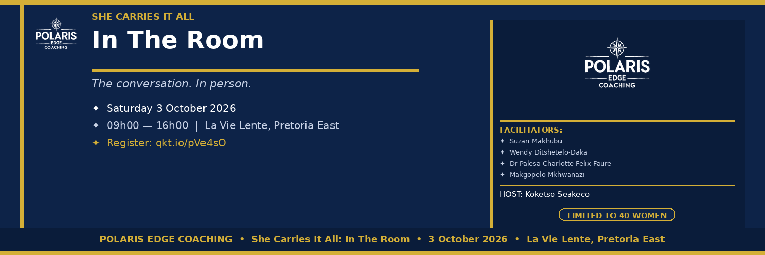 She Carries It All - In The Room:The conversation. In person.