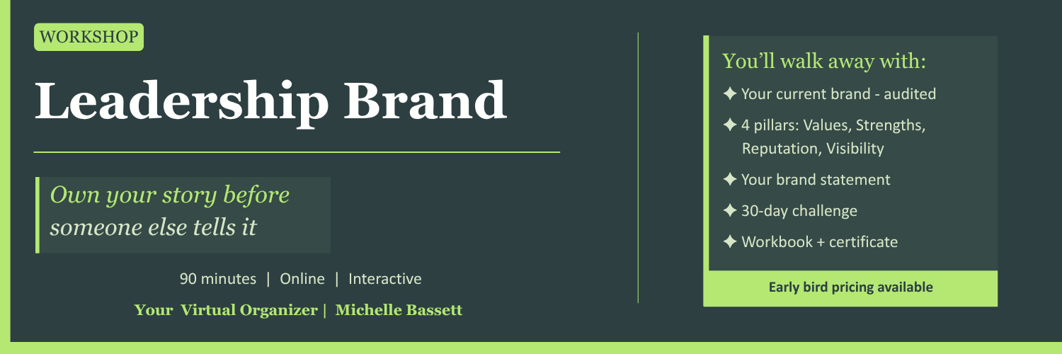 Leadership Brand Workshop — Own Your Story