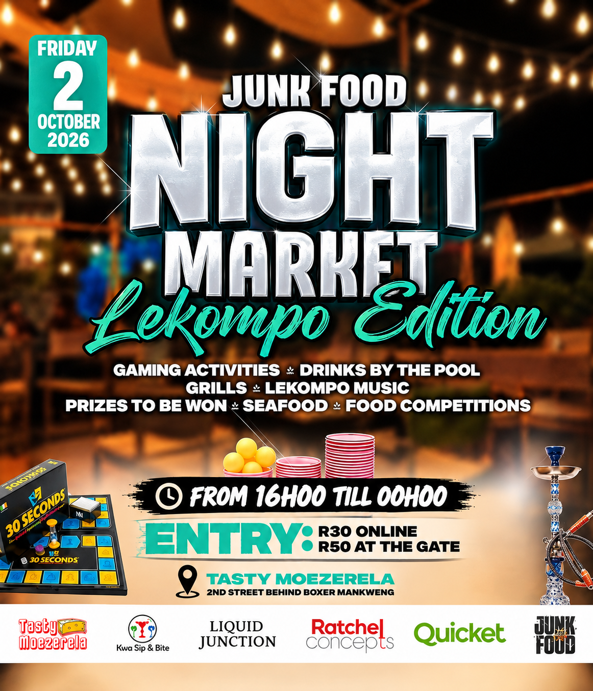Junk Food Night Market (Lekompo Edition)