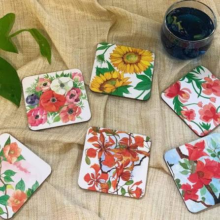 Floral Coasters Decoupage Workshop