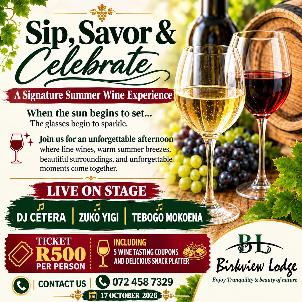 Sip, Savor & Celebrate
