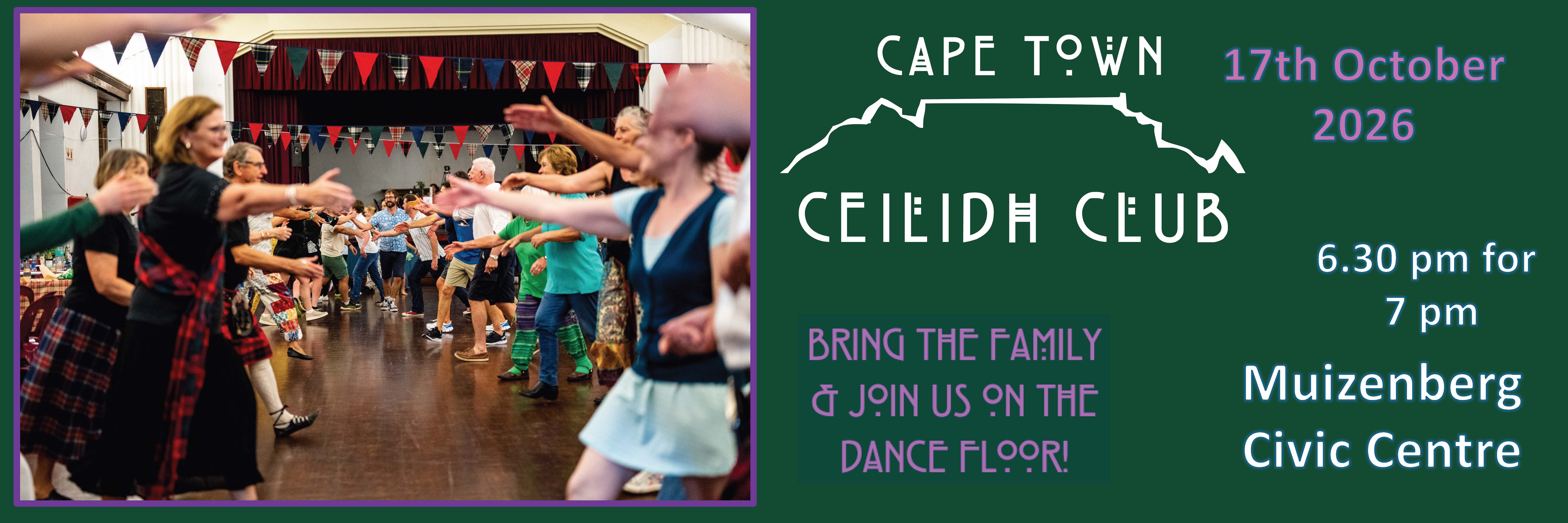 Cape Town Ceilidh Club 17 October 2026