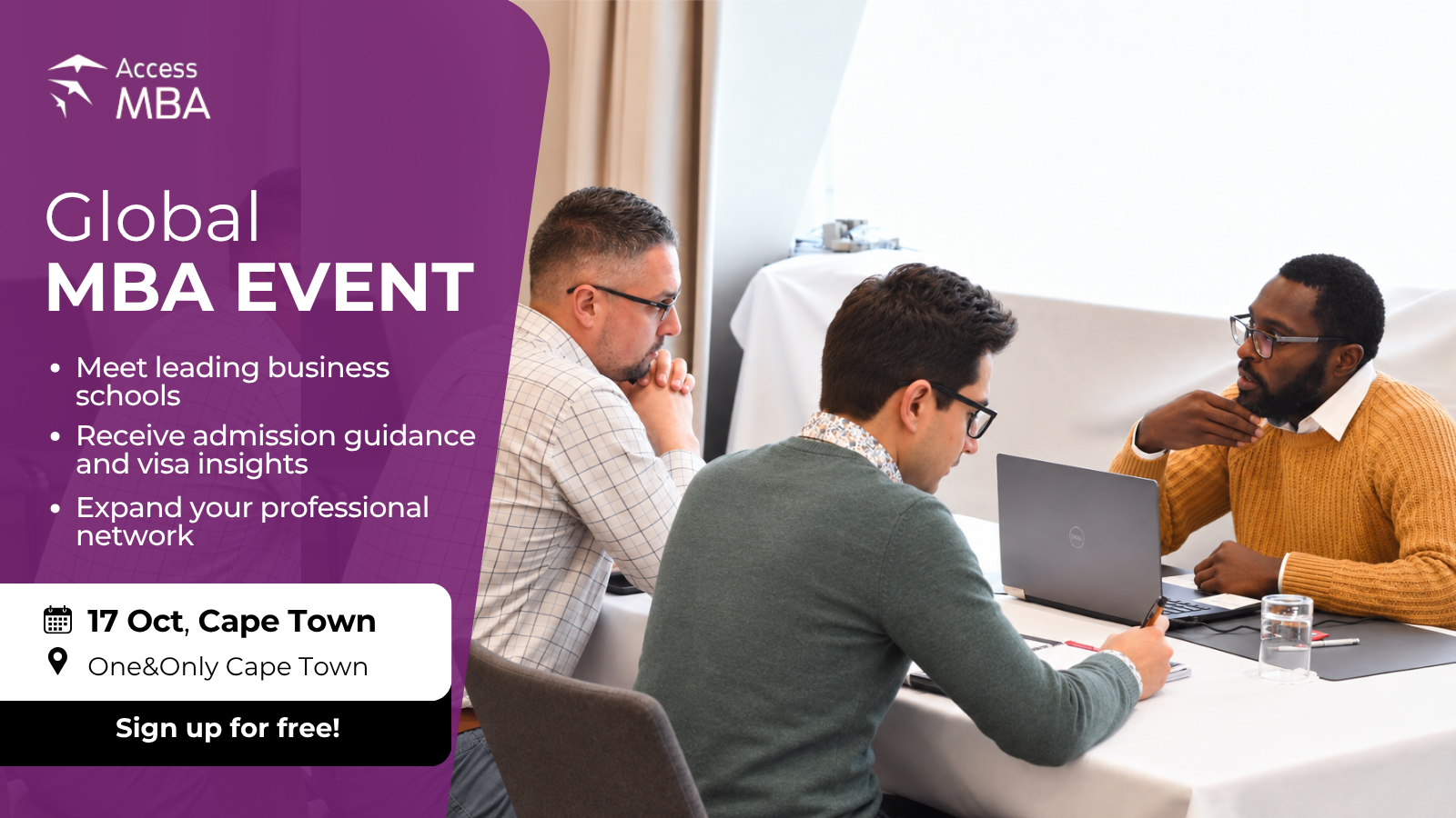 Take your career to the next level with Access MBA Cape Town event