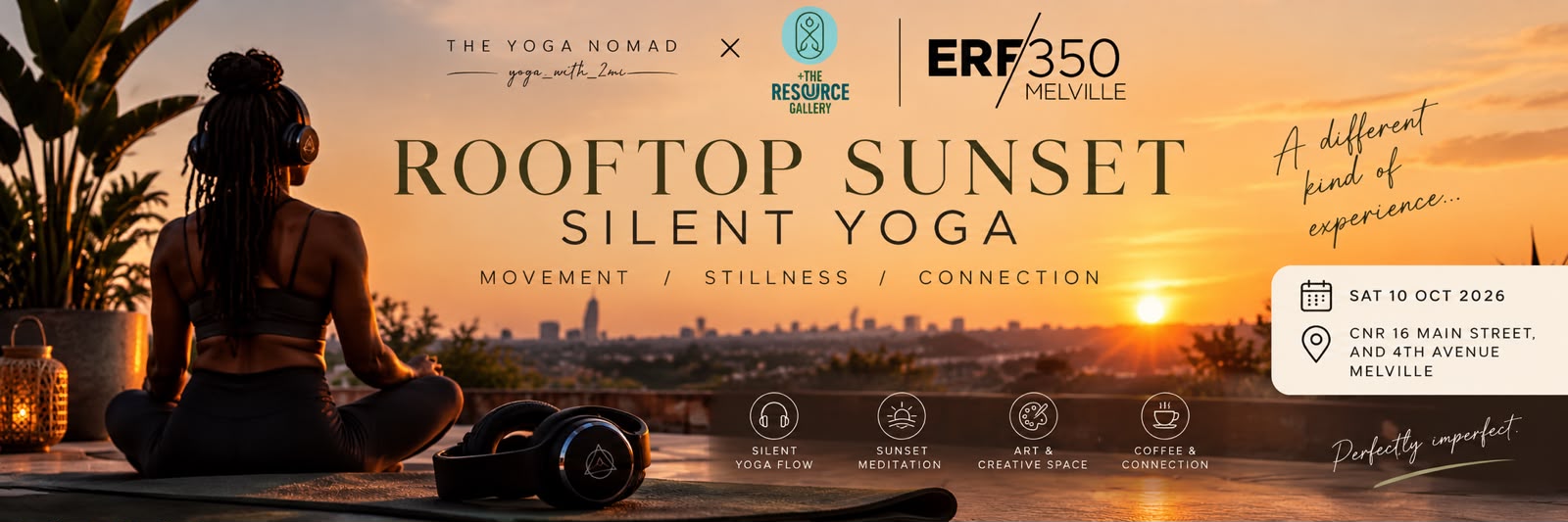 ROOFTOP SUNSET SILENT YOGA
