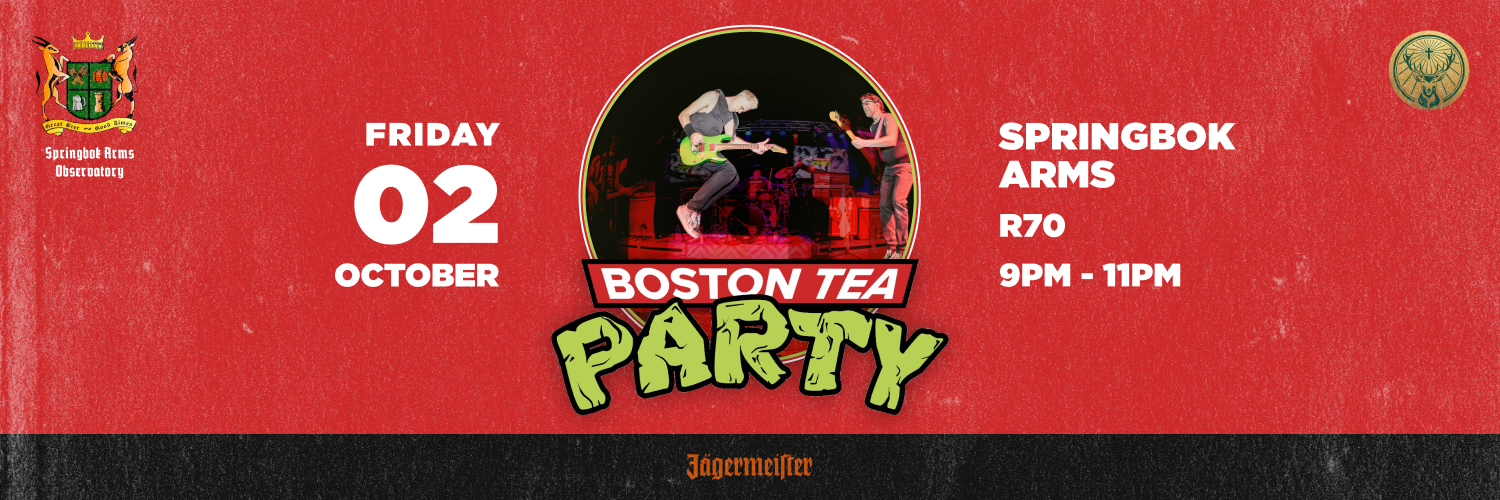 Boston Tea Party at Springbok Arms