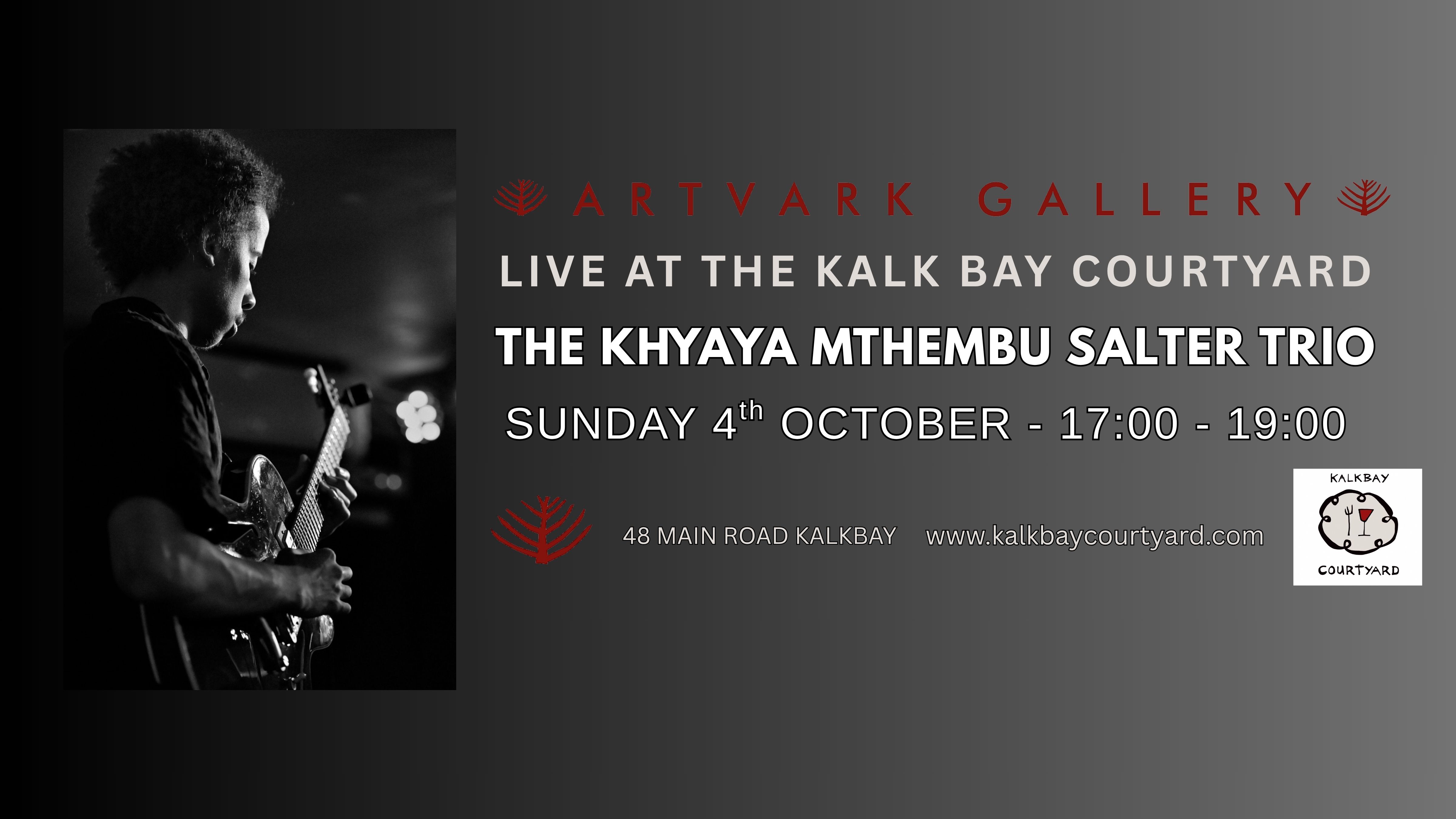 THE KHAYA MTHEMBU SALTER TRIO - Live at the Kalkbay Courtyard.