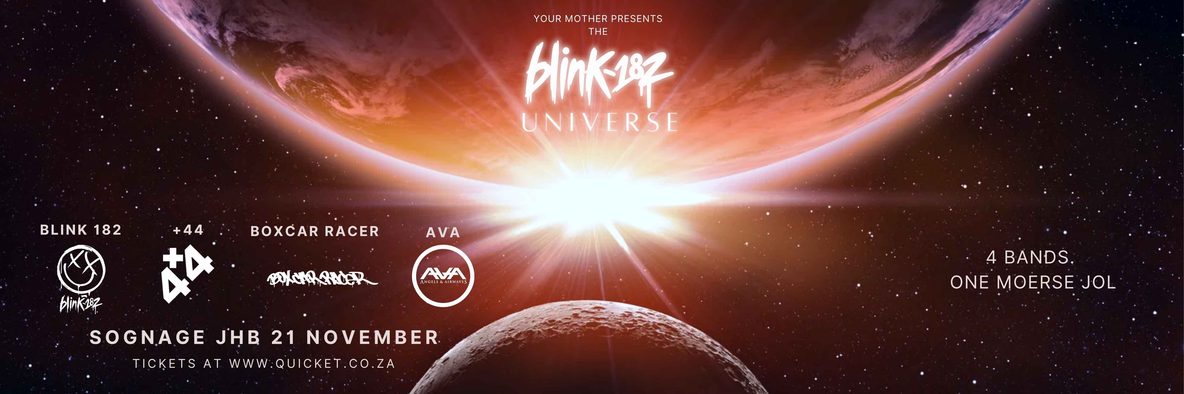 Blink 182 Tribute Band - Blink Universe JHB